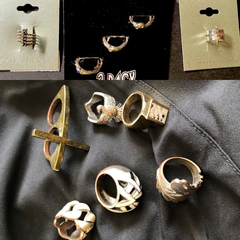 Bundle: rings & toe rings & ear cuffs.